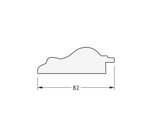 Зеркало настенное с фацетом EVOFORM в багетной раме старый гипс, 65х95 см, BY 1272