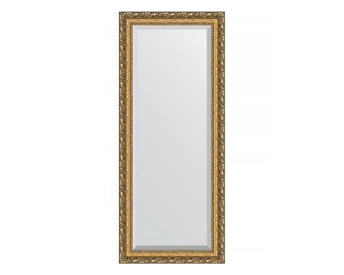 Зеркало настенное с фацетом EVOFORM в багетной раме виньетка бронзовая, 65х155 см, BY 1290