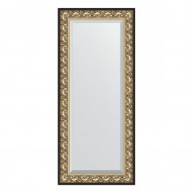 Зеркало настенное с фацетом EVOFORM в багетной раме барокко золото, 70х160 см, BY 1291