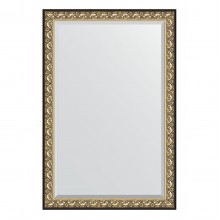 Зеркало настенное с фацетом EVOFORM в багетной раме барокко золото, 120х180 см, BY 1321