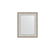 Зеркало настенное EVOFORM в багетной раме золотые бусы на серебре, 41х51 см, BY 1349