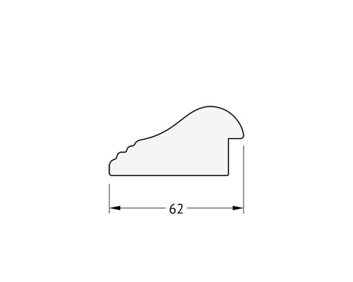 Зеркало настенное с фацетом EVOFORM в багетной раме сосна, 41х51 см, BY 1355