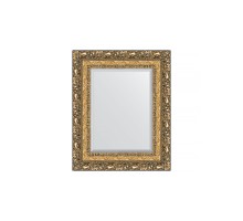Зеркало настенное с фацетом EVOFORM в багетной раме виньетка бронзовая, 45х55 см, BY 1372