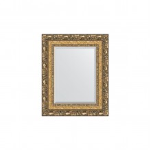 Зеркало настенное с фацетом EVOFORM в багетной раме виньетка бронзовая, 45х55 см, BY 1372