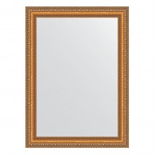 Зеркало настенное EVOFORM в багетной раме золотые бусы на бронзе, 55х75 см, BY 3042