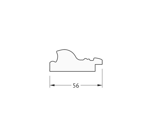 Зеркало настенное EVOFORM в багетной раме виньетка состаренное золото, 64х84 см, BY 3167