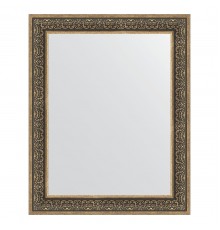 Зеркало настенное EVOFORM в багетной раме вензель серебряный, 83х103 см, BY 3288