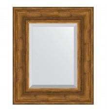 Зеркало настенное с фацетом EVOFORM в багетной раме травленая бронза, 49х59 см, BY 3368