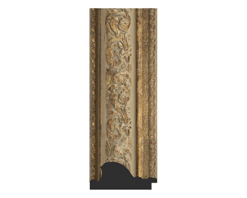 Зеркало настенное с фацетом EVOFORM в багетной раме виньетка античная бронза, 50х60 см, BY 3373