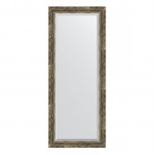 Зеркало настенное с фацетом EVOFORM в багетной раме старое дерево с плетением, 58х143 см, BY 3538