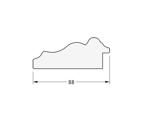 Зеркало настенное с фацетом EVOFORM в багетной раме римская бронза, 61х146 см, BY 3543