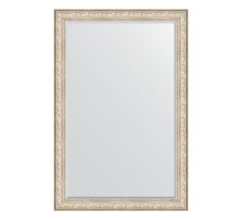 Зеркало настенное с фацетом EVOFORM в багетной раме виньетка серебро, 120х180 см, BY 3634