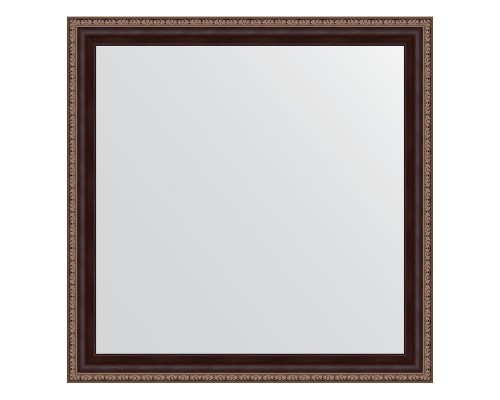 Зеркало настенное EVOFORM в багетной раме махагон с орнаментом, 63х63 см, BY 3643