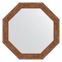 Зеркало настенное Octagon EVOFORM в багетной раме сухой тростник, 49х49 см, BY 3661