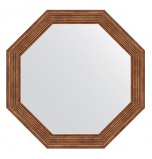 Зеркало настенное Octagon EVOFORM в багетной раме сухой тростник, 49х49 см, BY 3661