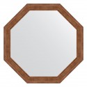 Зеркало настенное Octagon EVOFORM в багетной раме сухой тростник, 59х59 см, BY 3662