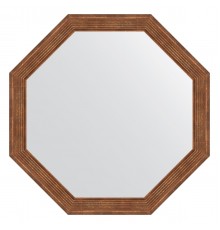 Зеркало настенное Octagon EVOFORM в багетной раме сухой тростник, 59х59 см, BY 3662