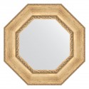 Зеркало настенное Octagon EVOFORM в багетной раме состаренное серебро с орнаментом, 62х62 см, BY 3670