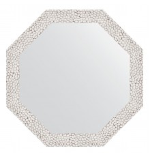 Зеркало настенное Octagon EVOFORM в багетной раме чеканка белая, 48,2х48,2 см, BY 3676