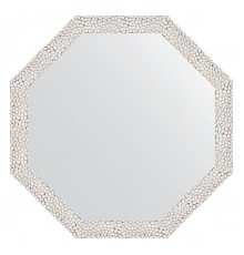 Зеркало настенное Octagon EVOFORM в багетной раме чеканка белая, 58,2х58,2 см, BY 3677