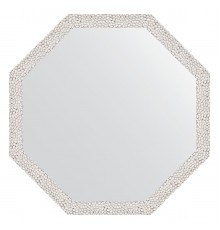 Зеркало настенное Octagon EVOFORM в багетной раме чеканка белая, 68,2х68,2 см, BY 3678