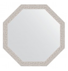 Зеркало настенное Octagon EVOFORM в багетной раме мозаика хром, 58,2х58,2 см, BY 3680