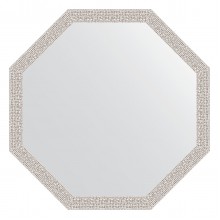 Зеркало настенное Octagon EVOFORM в багетной раме мозаика хром, 68,2х68,2 см, BY 3681
