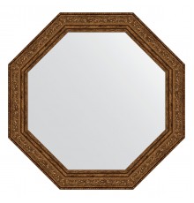 Зеркало настенное Octagon EVOFORM в багетной раме виньетка состаренная бронза, 50,4х50,4 см, BY 3694