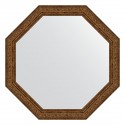 Зеркало настенное Octagon EVOFORM в багетной раме виньетка состаренная бронза, 60,4х60,4 см, BY 3695