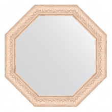 Зеркало настенное Octagon EVOFORM в багетной раме белёный дуб, 50,8х50,8 см, BY 3697