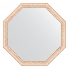 Зеркало настенное Octagon EVOFORM в багетной раме белёный дуб, 70,8х70,8 см, BY 3699