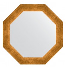 Зеркало настенное Octagon EVOFORM в багетной раме травленое золото, 50,4х50,4 см, BY 3700