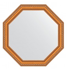 Зеркало настенное Octagon EVOFORM в багетной раме золотые бусы на бронзе, 61,6х61,6 см, BY 3707