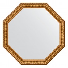 Зеркало настенное Octagon EVOFORM в багетной раме золотой акведук, 70,4х70,4 см, BY 3717