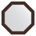 Зеркало настенное Octagon EVOFORM в багетной раме палисандр, 61,6х61,6 см, BY 3722