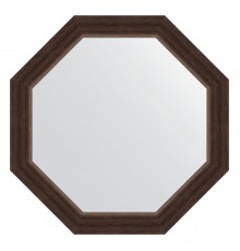 Зеркало настенное Octagon EVOFORM в багетной раме палисандр, 61,6х61,6 см, BY 3722