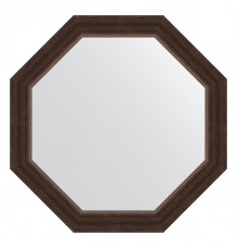 Зеркало настенное Octagon EVOFORM в багетной раме палисандр, 61,6х61,6 см, BY 3722
