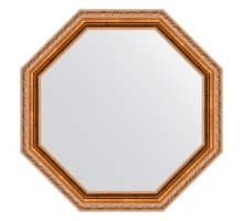 Зеркало настенное Octagon EVOFORM в багетной раме версаль бронза, 62,2х62,2 см, BY 3725