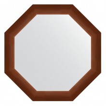 Зеркало настенное Octagon EVOFORM в багетной раме орех, 62,4х62,4 см, BY 3728