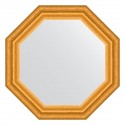 Зеркало настенное Octagon EVOFORM в багетной раме состаренное золото, 52,6х52,6 см, BY 3733
