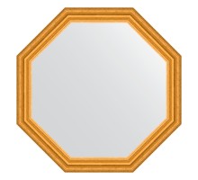 Зеркало настенное Octagon EVOFORM в багетной раме состаренное золото, 72,6х72,6 см, BY 3735