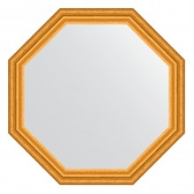 Зеркало настенное Octagon EVOFORM в багетной раме состаренное золото, 72,6х72,6 см, BY 3735