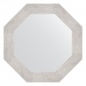 Зеркало настенное Octagon EVOFORM в багетной раме серебряный дождь, 53х53 см, BY 3736