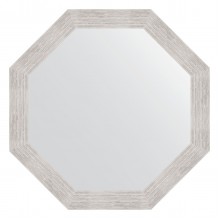 Зеркало настенное Octagon EVOFORM в багетной раме серебряный дождь, 73х73 см, BY 3738