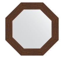 Зеркало настенное Octagon EVOFORM в багетной раме мозаика античная медь, 53х53 см, BY 3739