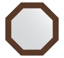 Зеркало настенное Octagon EVOFORM в багетной раме мозаика античная медь, 63х63 см, BY 3740