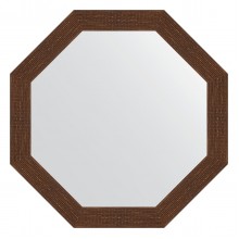 Зеркало настенное Octagon EVOFORM в багетной раме мозаика античная медь, 73х73 см, BY 3741