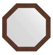 Зеркало настенное Octagon EVOFORM в багетной раме мозаика античная медь, 73х73 см, BY 3741