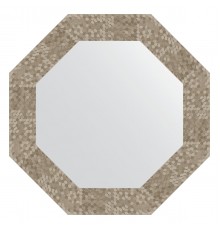 Зеркало настенное Octagon EVOFORM в багетной раме соты титан, 53х53 см, BY 3748