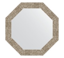 Зеркало настенное Octagon EVOFORM в багетной раме соты титан, 63х63 см, BY 3749